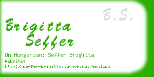 brigitta seffer business card